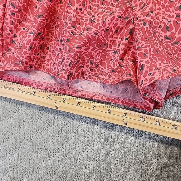 Nike Women's One Dri-FIT Mid-Rise 3" Brief-Lined Shorts, Coral Chalk,size small - Picture 6 of 10